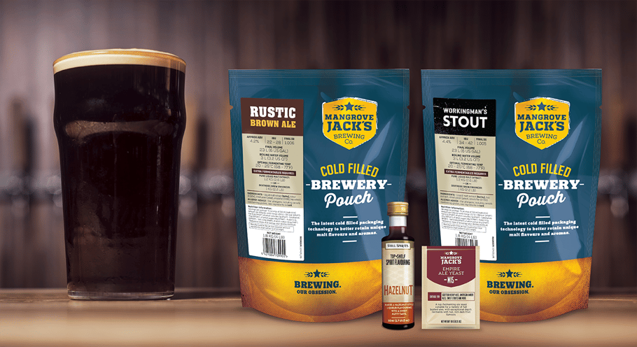 Mangrove Jack's Rustic Brown Ale, Workingmans Stout and M15 Yeast
