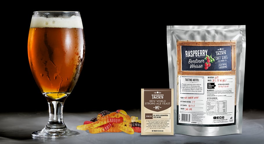 Mangrove Jack's Raspberr Berliner Weisse with M42 Yeast